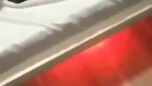 Wife rides cock while husband jerks