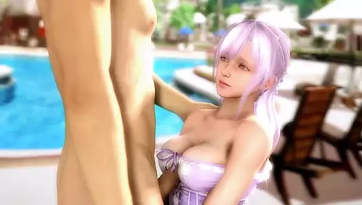 Doa sfm fiona plajda memelerinden sikiliyor