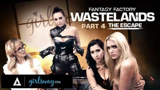 Girlsway - cherie deville ofiste kenna james, April O'neil ve abigail mac ile dörtlü seks yapıyor