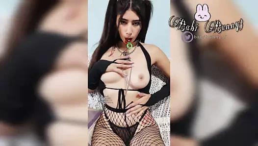 Babibunny3 gösteri kapalı ona büyük doğal memeler