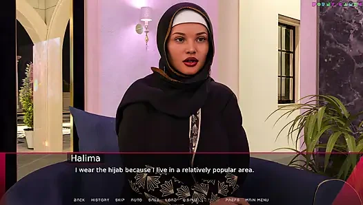 Sharmota'nın zevk dünyası - Müslüman genç bayan habibi ile anal seks yapıyor 1