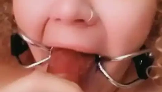 Derin boğaz eğitim için benim köle sürtük