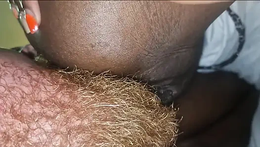 Zenci üvey kız kardeşini nasıl sakinleştirirsin - göt yalama!