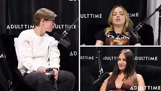 Gizelle Blanco ve Anna Claire Feromonları Bulutlar, Makaslama ve Çalı | Adult Time Podcast