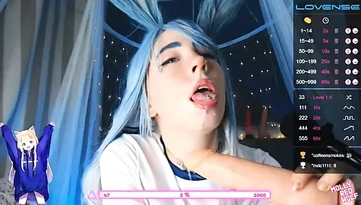 Mollyredwolf iki yarakla becerikli salya akıtan saksosunu gösterdi