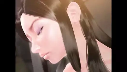 Slapping ona dev memeler ile onun dev çük