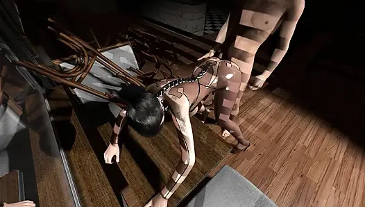 Eve'i gırtlağına kadar sikdikten sonra domaltarak sikiyor - stellar blade parodi