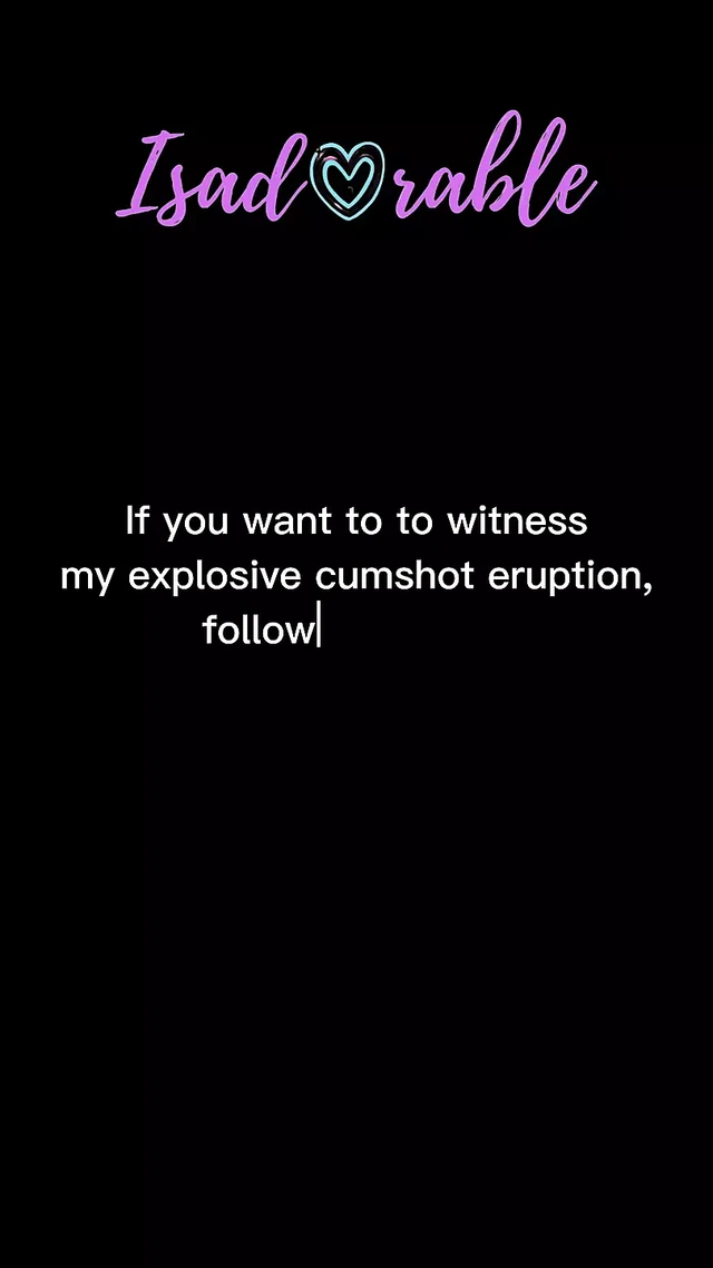 Моя кульминация: взрывное извержение камшота