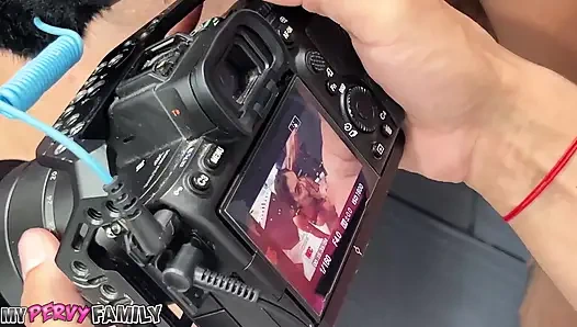 Mypervyfamily - violet starr ve pis zengin ile kamera arkası