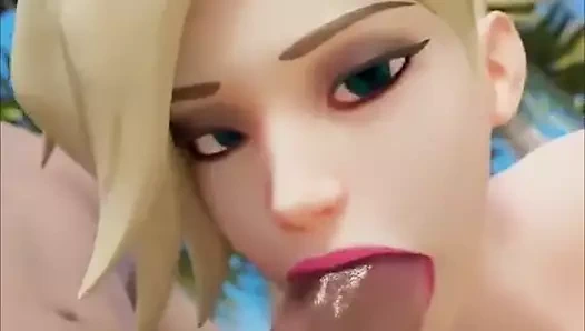 Mercy yakın yukarı oral seks
