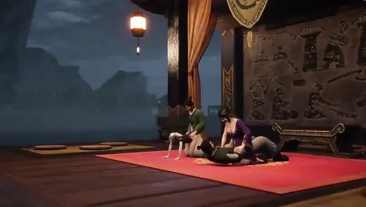 Recalling the Days When He Had an Affair with Stepsister Tong Behind the Stage (3d)