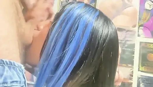 Bu çok iyiydi, ona sikimi emdirdim ve hepsini yuttu! O itaatkar kaltağı ağzından siktim!!