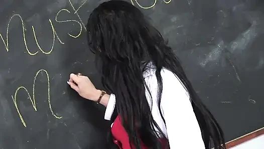 Kinky collegeboy punished for playing under his desk