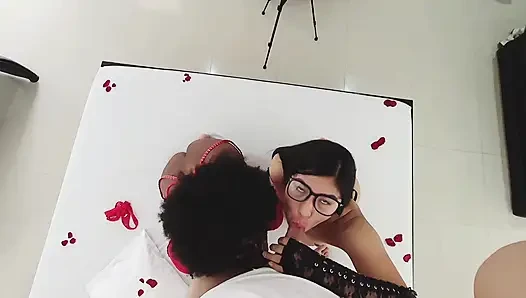 SECOND PART THREESOME WITH MY FRIEND .. First time with my friend I get nervous but I have a great time I love it