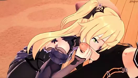 Fischl 69'dan önce etere oral seks verir. genshin etkisi