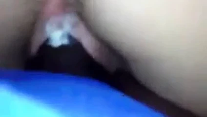 Creaming üzerinde siyah çük