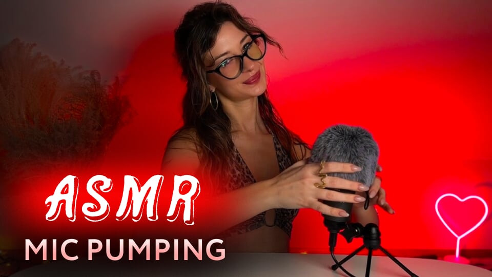 ASMR MIC POMPALAMA. Tutkulu bir esmer seni boşaltıyor. Amy Haze