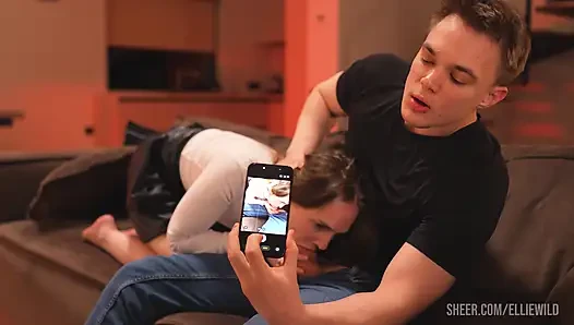 Sert bir sikişten sonra bu büyük yarak üzerime boşalıyor
