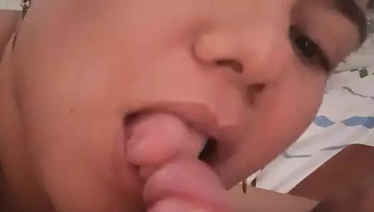 Profesyonel gırtlağına kadar emiyor