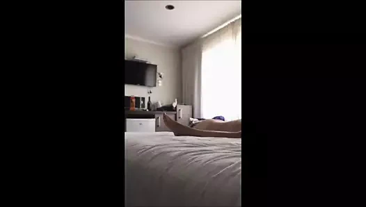 Tatlı amatör çift yapma bir sıcak oturum içinde bir otel 1