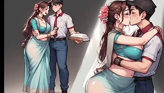 Indian Aunty sex with delivery boy , part 2 , Hindi audio story , Shalini_ki_diary