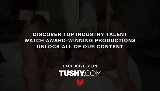 Tushy aldatan kızıl saçlı Megan Longoria iyi bir anal sikişe karşı koyamıyor