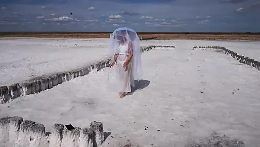 Bijela tišina na Salt Lake Eltonu
