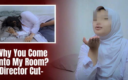 Asyalı tesettürlü kız kıyafetlerini değiştirdiğimde üvey erkek kardeşi tarafından şaşırıyor - minokiiko