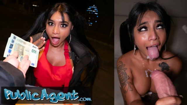 Публичный агент - сексуальная азиатка с фантастическими сиськами и задницей соблазнила его риза