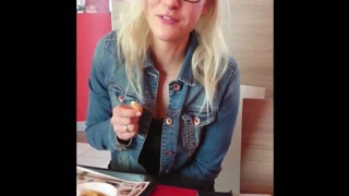 geiler Creampie fick bei Mc Donalds