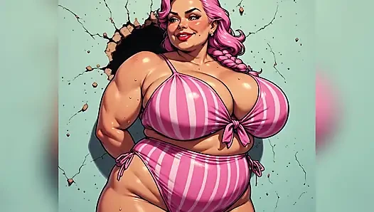 Tombul bikini güzelleri sanatı