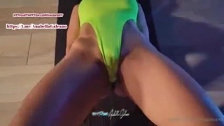 Mükemmel fitness camel toe ve kedi