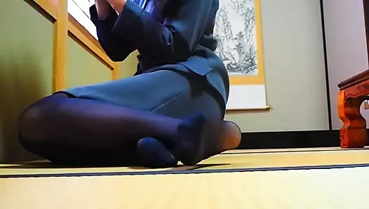 Ayaklar - Japon tarzı odada rahatlatıcı