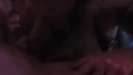 Couple enjoying what they like best.