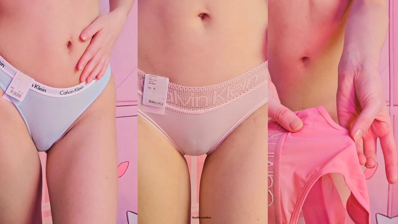 CALVIN KLEIN KÜLOT VE TANGA DENEMESI.