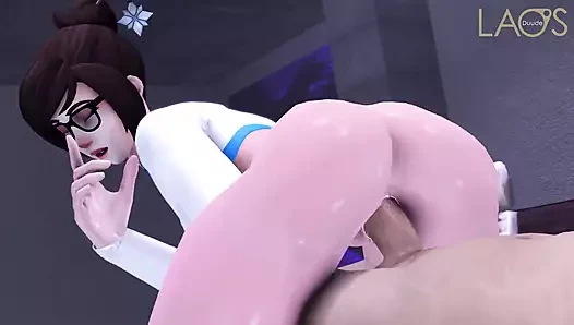 Overwatch mei ters cowgirl vanilya horoz binmek 2