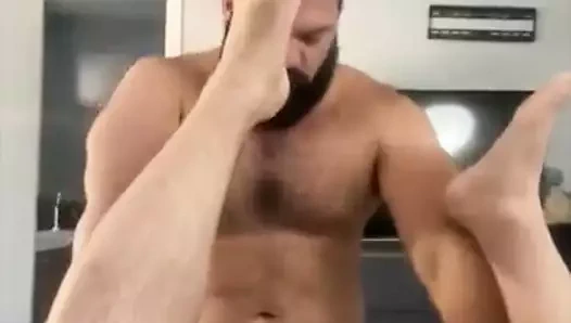 Sıcak uzun kaba bb-deep tohumlama tarafından genç sakallı ayılar birkaç