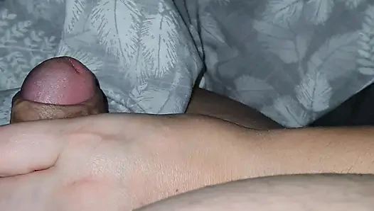 Horny Step Mom Wants Step Son To Cum by handjob his dick