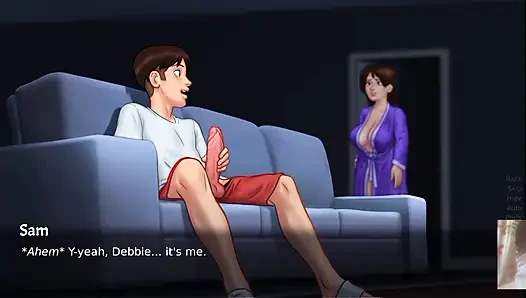"SUMMER TIME SAGA"NEW UPDATE! HOT STEP-MOM DEBBIE CAUGHT ME JERKING!