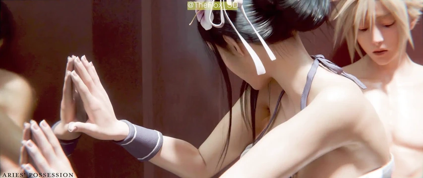 Final fantasy 7 ff7 - tifa + aerith all work 2025 wm remix renk (ses) ariespossession animasyon 3d hentai tarafından