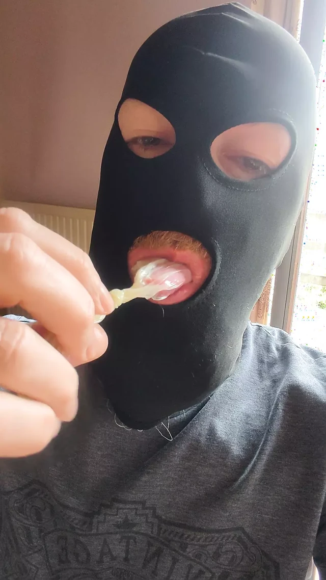 Tasting a condom