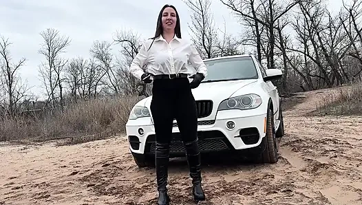 4 sigara derin duman ve tükürük baştan çıkarma bakış açısı