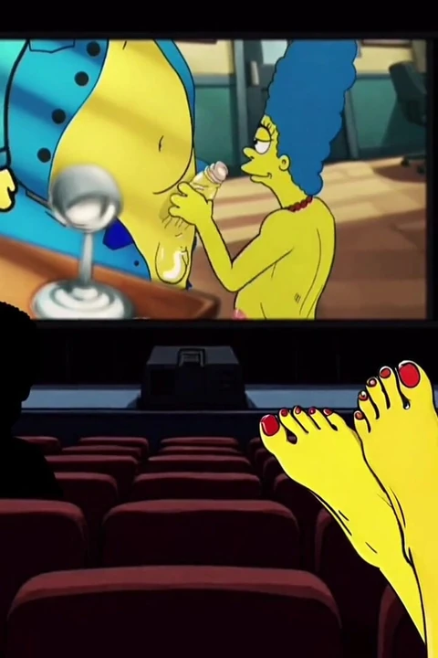 Пародия на Тарантино. Когда-то в свое время а... Домохозяйка миссис Sinpsom соблазняет грязными ступнями. Мультфильм фут-фетиш