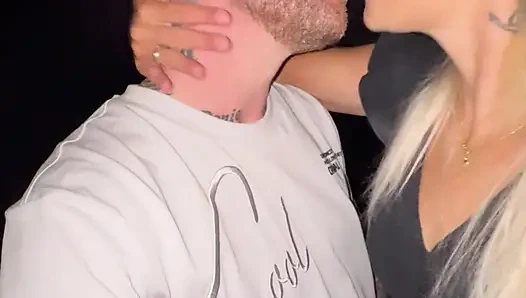 On Tour In A Secluded Parking Lot Outdoor Blowjob Neck Squirt Vibrator Orgasm