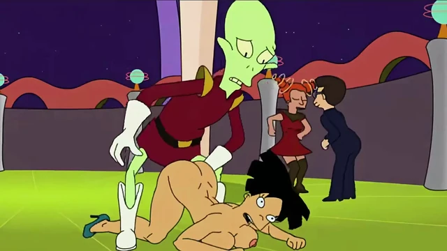 Futurama - dölün içinde anal seks - çizgi film porno parodi
