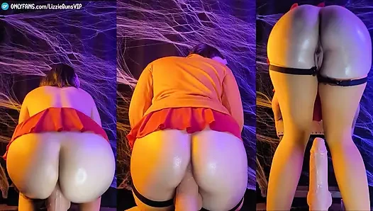 Velma dev yarağını canavar yarakla zıplatıyor