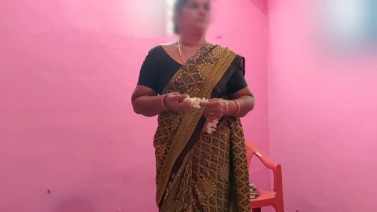 A boy has sex with Aunty while she is reading a book