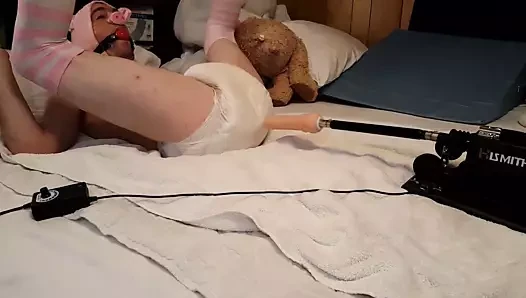 bebek bezi squish ve şaplak ile Siktir et makine