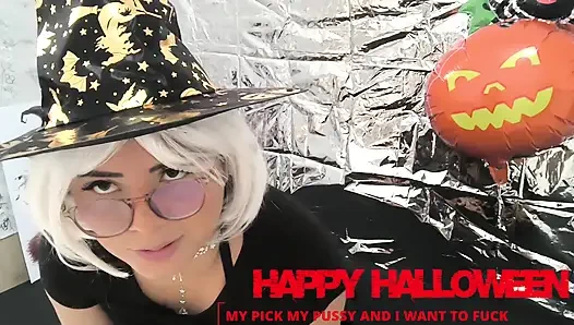 My Halloween is about to get even better!! I'm horny and waiting for my boyfriend to get up to some mischief.