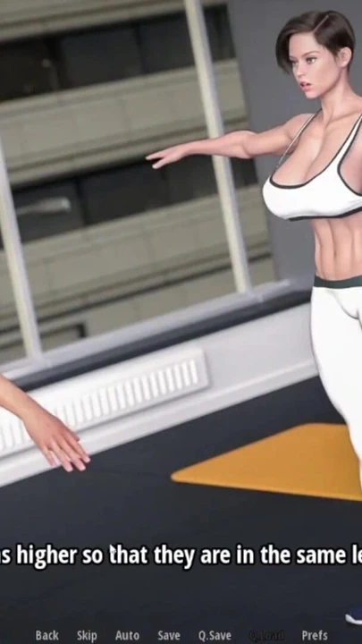 Friend Stepmom Teaching Me Streching Workout In Gym | Clip 1